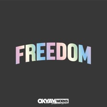 Okyay Works Freedom Sticker - Araba-Motosiklet Etiket Sticker