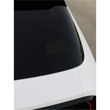 Okyay Works Bass Boosted Sticker - Siyah - Siyah - Araba-Motosiklet Etiket Sticker