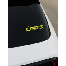 Türk Usulü Sticker - Sarı - Sarı
