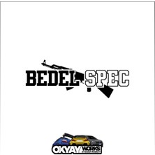 Bedel Spec Sticker - Siyah