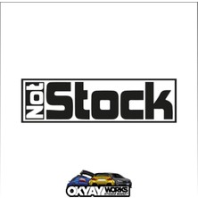 Not Stock Sticker - Siyah
