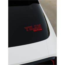 Okyay Works Yılan Edition Sticker - Kırmızı - Kırmızı - Araba-Motosiklet Etiket Sticker