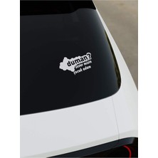 Duman Severmisin Çocuk Adam Sticker - Beyaz