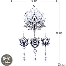 Geçici Dövme 1-2 Hafta Kalıcı Minimal Lotus Dövmesi