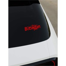 Bizi Bitirdin Bee Sticker - Kırmızı - Kırmızı