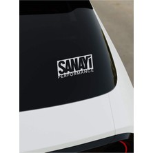 Okyay Works Sanayi Sticker - Beyaz - Beyaz - Araba-Motosiklet Etiket Sticker