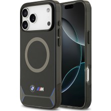 iPhone 17 Pro Max Kılıf Bmw Lisanslı M-Safeli Metal Buton Tasarımlı Iml Baskılı M Dizayn Kapak Mavi