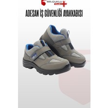 Adesan Made Action S1 Src Gri  Kaymaz, Nefes Alabilir, Hafif, Çelik Burunlu, Ergonomik Tabanlı Iş Güvenliği Ayakkabısı