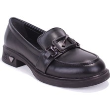 Dagoster DZA07-1270309 Siyah Günlük Loafer  Kadın Ayakkabı