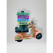 Mundy Sinop Boyabat Gerze Ayancık Temalı Kabartmalı Polyester Magnet Buzdolabı Süsü 6,5 cm x 7cm (KOD:983)