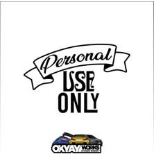 Okyay Works Personal Sticker - Siyah - Araba-Motosiklet Etiket Sticker