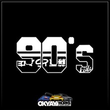90S Sticker - Beyaz