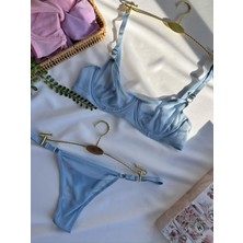 Mean Girl Lingerie Tül Transparan Bralet Iç Çamaşır Takımı