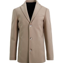 Uki Koyu Bej Mono Yaka Kaban