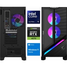 MSI Msı Mpg Infinite X3 Aı Ultra 9 285K 2NVR7-655EU-K424 64GB 3*4tb Rtx 4070 12GB W11HOME Masaüstü Oyun Bilgisayarı
