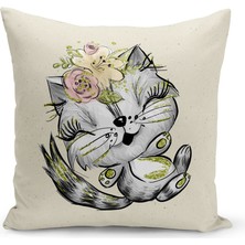 Filamente Çocuk Bebek Odası Dijital Baskılı Kırlent Kılıfı