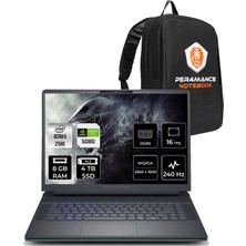 Dell Alienware 16 Area-51 Intel Core Ultra 9 275HX 8gb 4tb SSD RTX5080/16GB 175W 16" Qhd+ 240Hz Fdos Taşınabilir Bilgisayar & Per4 Çanta AA16250U932180WP305