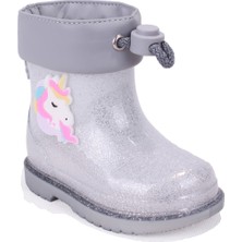 Igor W10339 Bimbi Unicornio Gümüş Ortopedik Kız Çocuk Yağmur Çizme