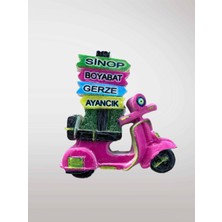 Mundy Sinop Boyabat Gerze Ayancık Temalı Kabartmalı Polyester Magnet Buzdolabı Süsü 6,5 cm x 7cm (KOD:986)