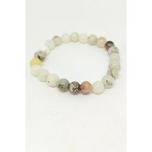 Down Art Beyaz Sitrin Doğal Taşlı Bileklik