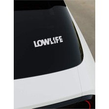Low Life Sticker - Beyaz