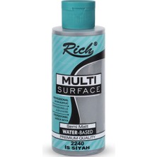 Kitabevimden Rich Akrilik Boya Multi Surface 120 cc Is Siyah 2240
