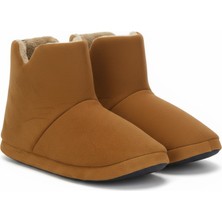 Wordex AUR312 Düz Renk Içi Peluşlu Erkek Panduf Ev Botu Ev Ayakkabısı