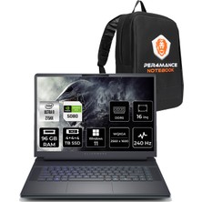 Dell Alienware 16 Area-51 Intel Core Ultra 9 275HX 96GB 12TB SSD RTX5080/16GB 175W 16" Qhd+ 240Hz W11H Taşınabilir Bilgisayar & Per4 Çanta AA16250U932180WP433