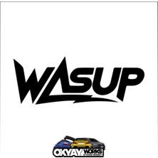 Wasup Sticker - Siyah