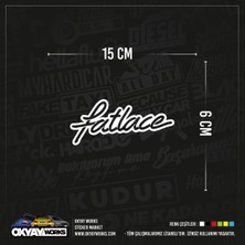 Okyay Works Fatlace Sticker - Hologram - Araba-Motosiklet Etiket Sticker