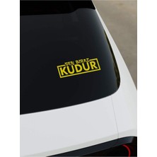 Sen Biraz Kudur Sticker - Sarı - Sarı