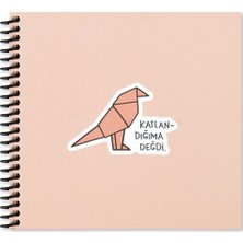 Kitabevimden Keskin Color Sticker Defter Hisli Şeyler 16X15 50 Yp Çizgili Stickerli Defter Katlandığıma Değdi