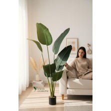 Yapay Çiçekçiniz Yapay Ağaç Starliçe Lüks Gerçek Dokulu 8 Dallı Iri Büyük Yaprak 155 160 cm