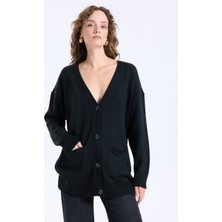 Limon Siyah Kadın Hırka L4WL-HRK-9001