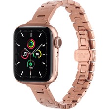 Watch 44MM Zore KRD-150 Metal Kordon Strap Kayış - Rose Gold