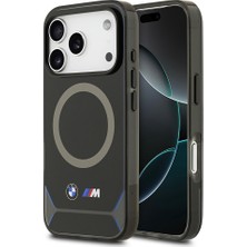 iPhone 17 Pro Kılıf Bmw Lisanslı M-Safeli Metal Buton Tasarımlı Iml Baskılı M Dizayn Kapak Mavi