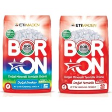 Eti Maden Boron 4 kg Renkli 4 kg Beyaz Toz Deterjan 8 kg