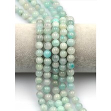 Taşmir Amazonit Doğal Taş Dizi 8 mm Yuvarlak Kesim