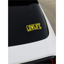 Low Life Sticker - Sarı - Sarı