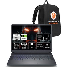Dell Alienware 18 Area-51 Core Ultra 9 275HX RTX 5080 16GB Gaming Laptop 24GB RAM 4TB SSD 18" QHD+ 300Hz Win11 Pro + Per4 Çanta AA18250U932180WP459