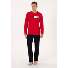 U.S. Polo Assn. Erkek Kırmızı Pijama Takımı 50318597-VR030