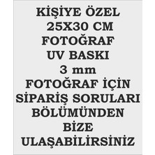 Altınuç Art Design 2 Adet Kişiye Özel Fotoğraf Duvar Kağıdı Poster 25X30 cm 3mm Mdf Uv Baskı