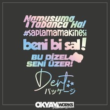 Hologram Arka Cam Sticker Paket 13