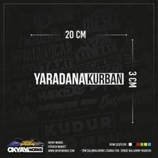Yaradana Kurban Sticker - Beyaz