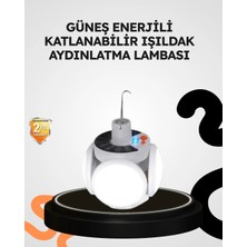 Aspata Store Güneş Enerjili Katlanabilir 5 Kanatlı Solar Bahçe Lambası