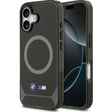 iPhone 17 Uyumlu Kılıf Bmw Lisanslı M-Safeli Metal Buton Tasarımlı Iml Baskılı M Dizayn Kapak Mavi