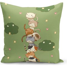 Filamente Çocuk Bebek Odası Dijital Baskılı Kırlent Kılıfı