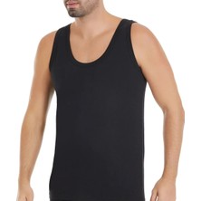 Yıldız Çamaşır Erkek 2'li Siyah Süprem Pamuklu Askılı Atlet