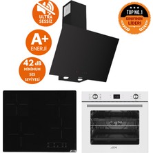 Ferre ve Afm Tech Markalı / Paoma Sessiz Elektrik Vitro. Ankastre Set (D077-SA + V6-04 + FM7701 )