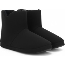 Wordex AUR312 Düz Renk Içi Peluşlu Erkek Panduf Ev Botu Ev Ayakkabısı